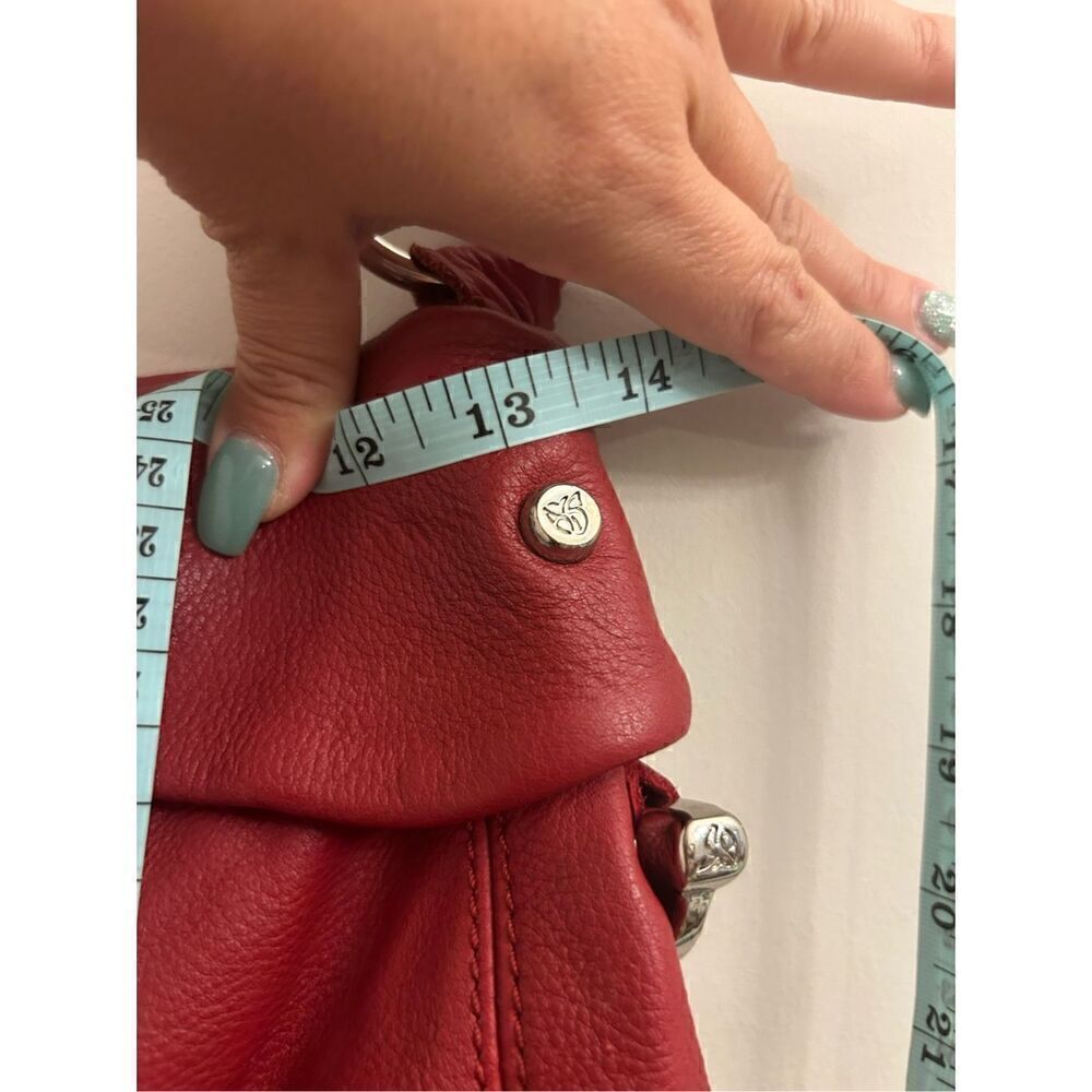 AllisonâScottâredâshoulderâbagâgenuineâleather - Picture 6 of 16